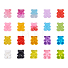 100Pcs 20 Colors Flatback Resin Cabochons RESI-PJ0001-02-13