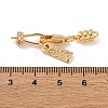 Brass Micro Pave Clear Cubic Zirconia Lobster Claw Clasp KK-C076-07G-3