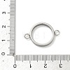 304 Stainless Steel Open Back Bezel Connector Charms STAS-B126-05B-P-3