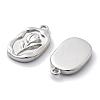 Anti-Tarnish 304 Stainless Steel Pendants STAS-R130-55P-2