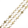 Brass Flat Sequin Chain & Ring Link Chains CHC-I036-02G-1