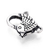 925 Sterling Silver Lobster Claw Clasps STER-T009-28AS-2