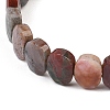 Natural Ocean Jasper Oval Beaded Stretch Bracelet G-E010-01-13-2