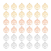 Unicraftale 30Pcs 3 Colors Brass Pendants KK-UN0001-62-1