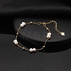 Shell Pearl Beaded Bracelets BJEW-G724-05G-4