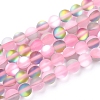 Synthetic Moonstone Beads Strands G-R375-8mm-A16-2