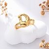 304 Stainless Steel Open Cuff Rings for Women RJEW-M060-01G-04-1