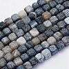 Natural Agate Beads Strands G-G705-8mm-11-1