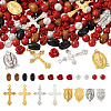 Beadthoven DIY Rosary Jewelry Making Finding Kits DIY-BT0001-43-11
