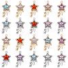 60Pcs 2 Colors Rack Plating Alloy Acrylic Pendants FIND-SC0023-33-1