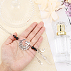 Natural Black Onyx Pendant Decorations PALLOY-PH01588-3