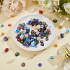 100Pcs 10 Styles Handmade Millefiori Lampwork Beads LAMP-PA0001-80-4