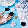 Gorgecraft 30Pcs 3 Styles 3D Rose Flower Polyester Computerized Embroidered Ornament Accessories FIND-GF0006-03A-3