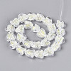 Handmade Foil Lampwork Beads Strands FOIL-T008-08B-1