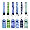 12Pcs 12 Style Polyester Pendant Keychains KEYC-BY0001-02-1