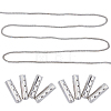 20Pcs Column Alloy Shoelace Buckle Connectors FIND-CY0001-95B-7