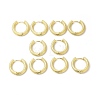Rack Plating Brass Hinged Textured Hoop Earrings for Women EJEW-E270-21G-3