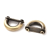 Zinc Alloy D Clasps PALLOY-A068-02AB-2