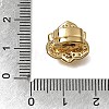 Brass Micro Pave Clear Cubic Zirconia Slide Charms CU-CBA4292-01G-3