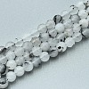Natural Quartz Beads Strands G-N355-6mm-01-1