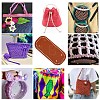 2Pcs 2 Colors PU Leather Knitting Crochet Bags Nail Bottom Shaper Pad DIY-SZ0001-84A-3