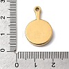 304 Stainless Steel Enamel Pendants STAS-P454-08G-02-3