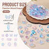 125G Gradient Color Transparent Glass Beads GLAA-TA0003-58A-4
