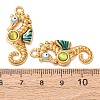 304 Stainless Steel Enamel Pendants STAS-Z193-13G-07B-3