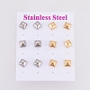 304 Stainless Steel Stud Earrings EJEW-I235-13-4