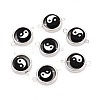 Polymer Clay Beads with CCB Plastic Frame Connector Charms CLAY-T022-35M-01B-1