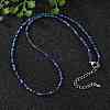 Natural Lapis Lazuli Beaded Necklaces NJEW-JN02492-01-4