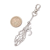 Moon Alloy Swivel Lobster Claw Clasps & Brass Cable Chains AJEW-JB01337-03-3