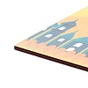 Eid Theme Density Board Wooden Wall Ornament Doorplate Pendants HJEW-C004-01J-4