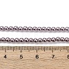 Electroplated Shell Pearl Beads Strands BSHE-G041-3mm-02-4