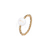 304 Stainless Steel and Shell Finger Rings WG7EF54-10-1