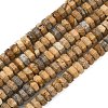 Natural Picture Jasper Beads Strands G-L654-I07-01-2