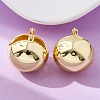 Brass Hoop Earrings X-EJEW-D273-01G-4