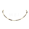 Natural Tiger Eye Faceted Round & Round Electroplate Synthetic Non-magnetic Hematite & Natural Pearl Beaded Necklaces NJEW-JN06549-01-2