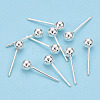 925 Sterling Silver Round Ball Stud Earrings STER-T005-01E-3