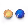 Faceted Glass Cabochons GLAA-F091-05-1
