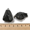 Natural Black Tourmaline Pendants LS-G-F739-01P-7