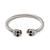 Viking 304 Stainless Steel Open Cuff Bangles for Men BJEW-U001-06C-AS-2