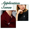 8Pcs Anchor Alloy Rhinestone Lapel Pins for Backpack Clothes JEWB-DC0006-46B-6