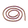 Electroplate Glass Beads Strands EGLA-K014-A-FP09-3