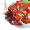 Christmas Theme Cloth Printed Storage Bags ABAG-F010-02A-03-3