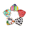 25Pcs 5 Styles Alloy Enamel Pendants ENAM-CJ0002-72-3