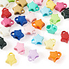 30Pcs 15 Colors Baking Paint Opaque Acrylic Beads ACRP-TA0001-05-3