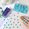 Dyed Synthetic Turquoise Cabochons TURQ-SC0001-05B-3
