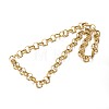 304 Stainless Steel Rolo Chains Necklaces X-NJEW-O051-02G-3