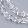 Transparent Glass Beads Strands EGLA-J145-4mm-NB01-3